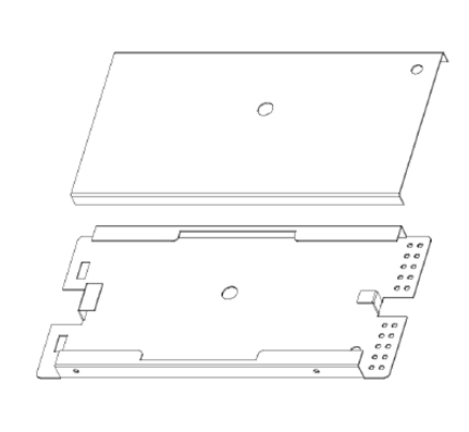 24 Fiber Metal Splice Tray, 8 inch