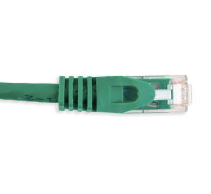 CAT5E Booted Ethernet Patch Cable, Green, 5ft