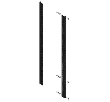 Rack Rail Sets, Up to 68″ Tall, Dual Bay