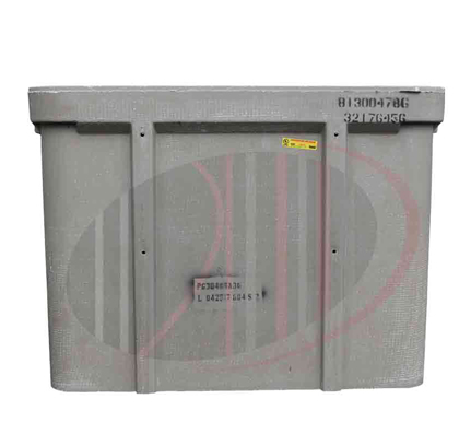 30″ x 48″ x 36″ Polymer Concrete Handhole Base, Tier 22, with Two Mouse Holes
