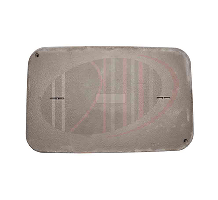 24″ x 36″ Polymer Concrete Handhole Cover, Tier 15, Fiber Optic Logo