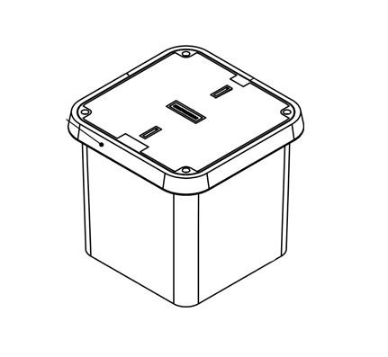 12″ x 12″ x 12″ Polymer Concrete Handhole Assembly, Tier 15