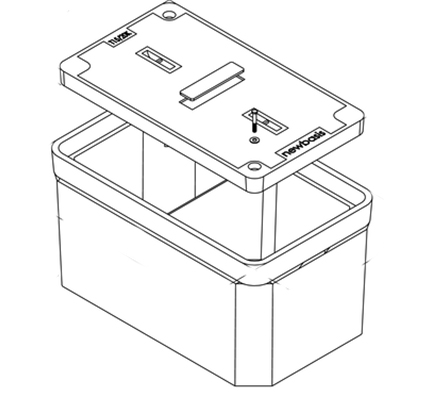 17″ x 30″ x 18″ Polymer Concrete Handhole Assembly, Tier 15