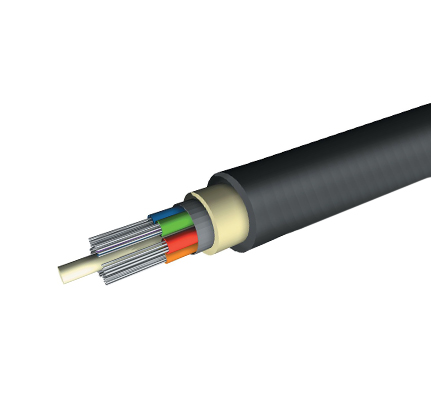 144 ct Single-Mode Dielectric Fiber Optic Cable, Low Water Peak, Gel