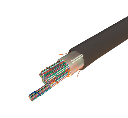 864 ct Single-Mode Dielectric Ribbon Fiber Optic Cable, Zero Water Peak