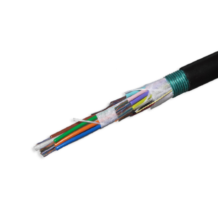 432 ct Single-Mode Armored Fiber Optic Cable, Low Water Peak