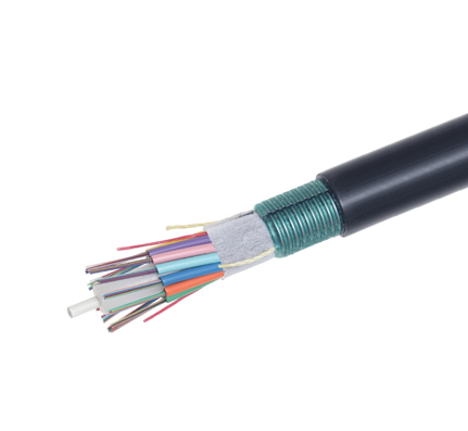 48 ct Single-Mode Armored Fiber Optic Cable, Low Water Peak