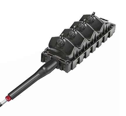 DLX® Mini-MST, 4 Port, Tonable, 250′ Cable Stub, Flat Loose Tube Cable