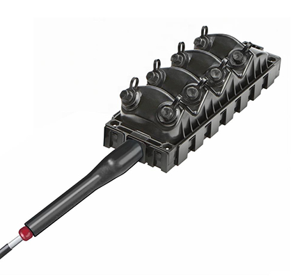 DLX® Mini-MST, 8 Port, Tonable, 750′ Cable Stub, Flat Loose Tube Cable