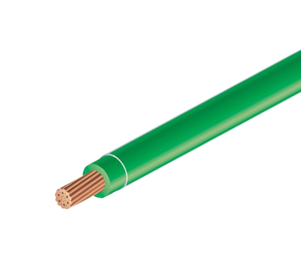 2 AWG 1 Conductor RHH/RHW/USE-2XLP Electrical Wire, Green