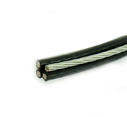 4 AWG 7 Strand Quadruplex Overhead Aluminum Cable