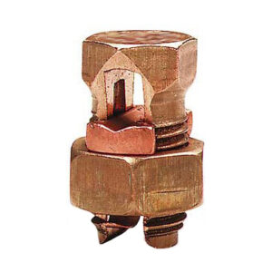 Copper Split Bolt, #4 Str - #8 Str Range Hubbell Power Systems SBN4