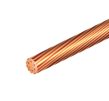 6 AWG Solid Bare Copper Ground Wire