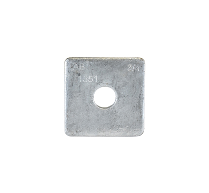 1/4″ x 3″ x 3″ Square Washer for 3/4″ Bolt