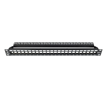 ProFIT Patch™ 1U 24 Port Keystone Jack Panel (Unloaded)