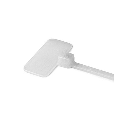 Identification Cable Ties, 4.33″, 18# Tensile Strength, Natural, 100 Per Pack