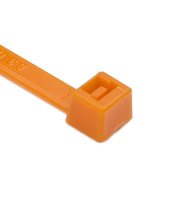 Cable Ties, 8″, 50# Tensile Strength, Orange, 100 Per Pack