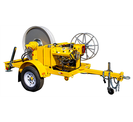 42″ Fiber Cable Puller Sidewinder with Electric Start Trailer