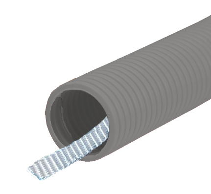 2.00″ Corrugated, Gray with 1000# pull tape