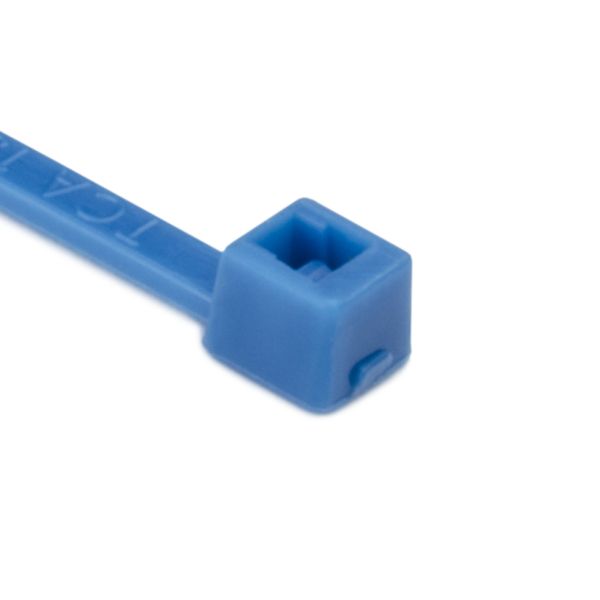 Identification Cable Ties, 4″, 18# Tensile Strength, Blue, 100 Per Pack