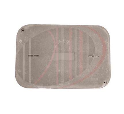 24″ x 36″ Polymer Concrete Handhole Cover, Tier 15, Communications Logo