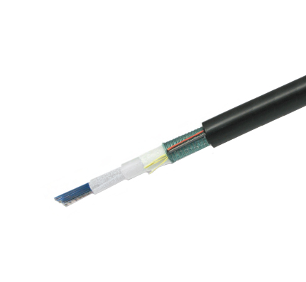 216 ct Single-Mode Armored Ribbon Fiber Optic Cable, Gel