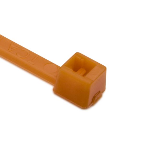 Cable Ties, 4″, 18# Tensile Strength, Orange, 100 Per Pack