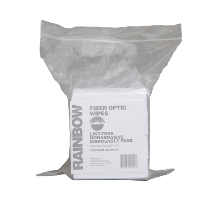 Dry Fiber Optic Cleaning Wipes, 300 Per Pack