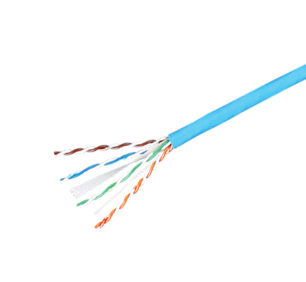 CAT5e Cable, 4 Pair, Blue, CMP Plenum, Box of 1000ft